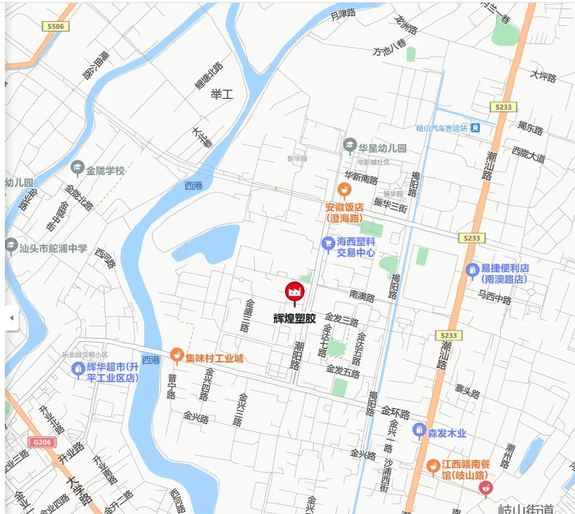Chaoyang Road,Jinyuan Industrial Zone,Shantou,Guangdong,China